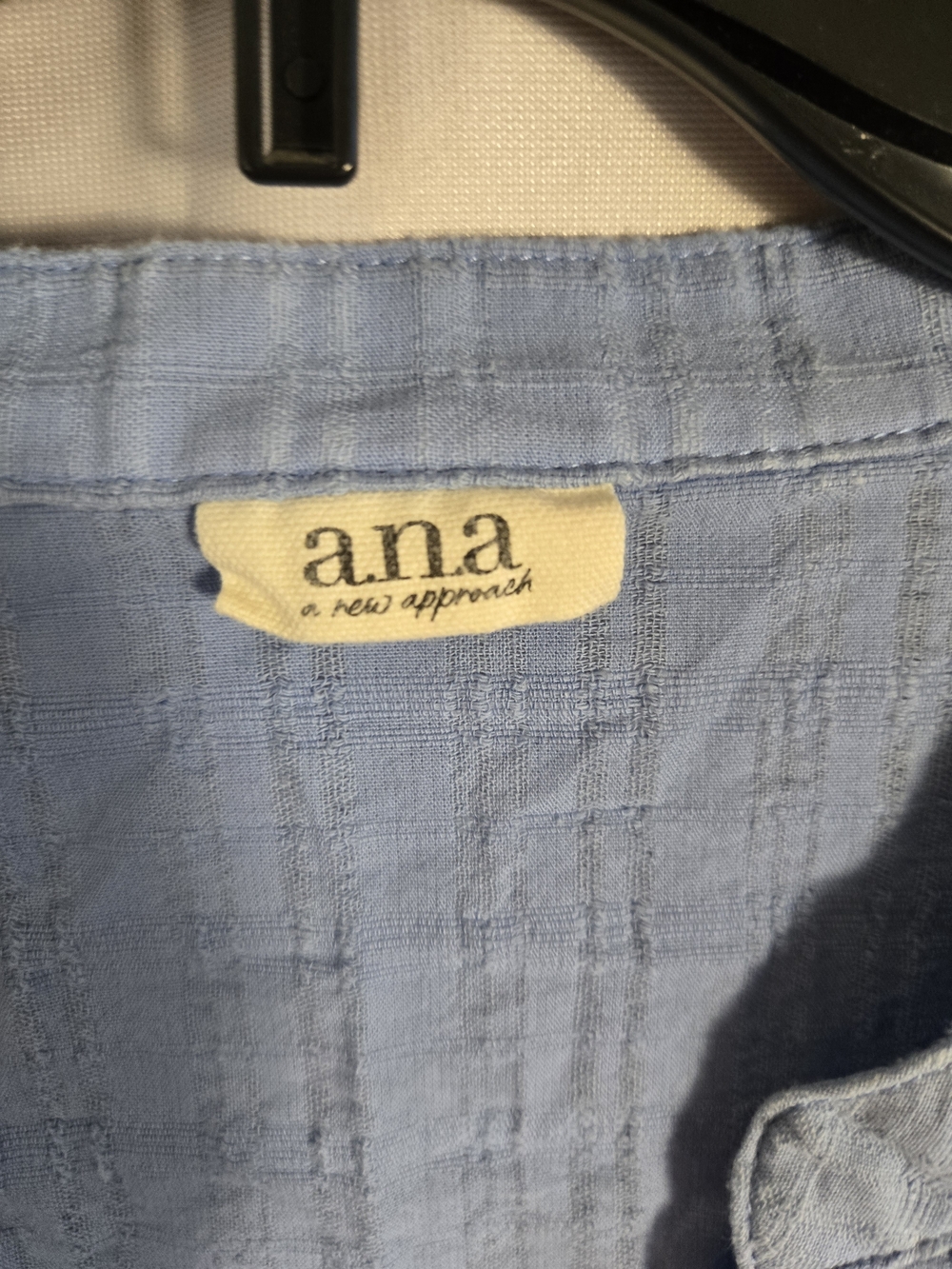 a.n.a Light Blue Button-Front Women's Top - Picture 4 of 10